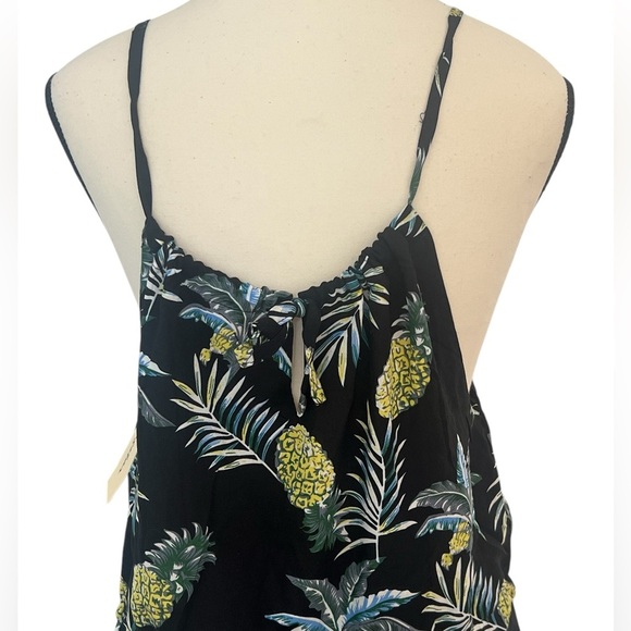 Leading Star Women’s size medium Pineapple Themed Black Maxi Dress🍍 new with tag - Picture 4 of 11